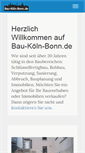 Mobile Screenshot of bau-koeln-bonn.de